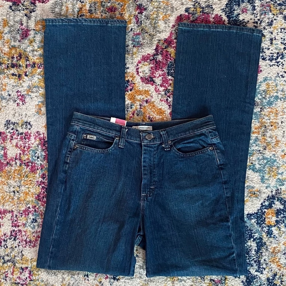 NWT Lee Relaxed Fit Boot Cut Stretch Jeans Size 8L